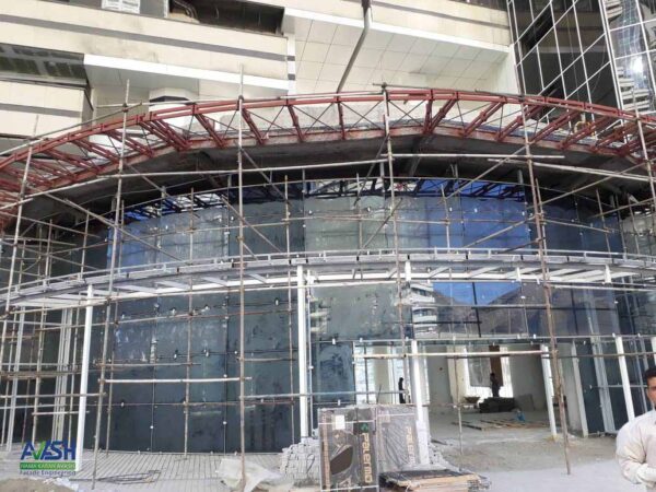 طراحی نمای کرتین وال و مدولبندی